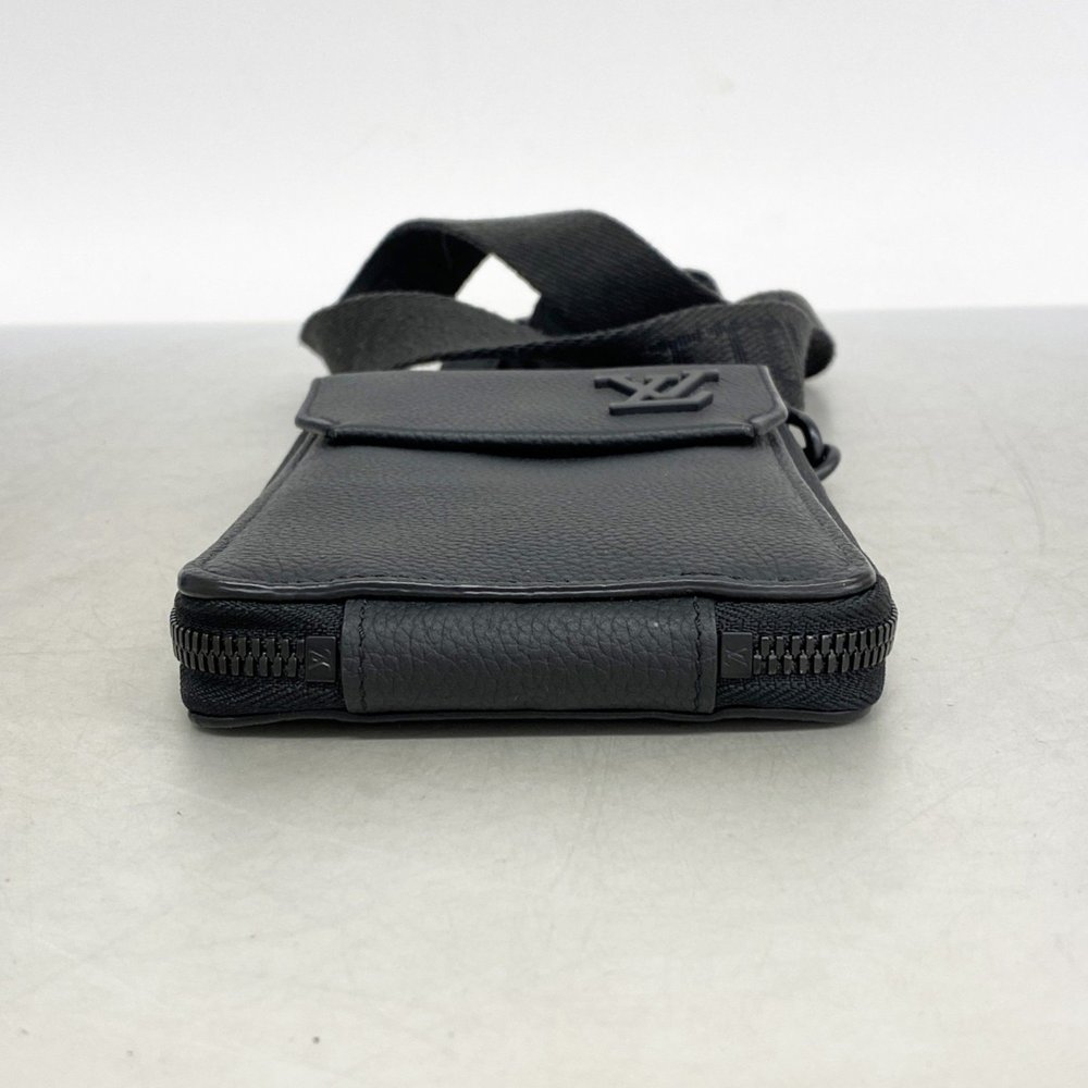 Louis Vuitton Aerogram Shoulder Bag with Phone Pouch M57089 Black Men's P1160877 - Picture 3 of 10